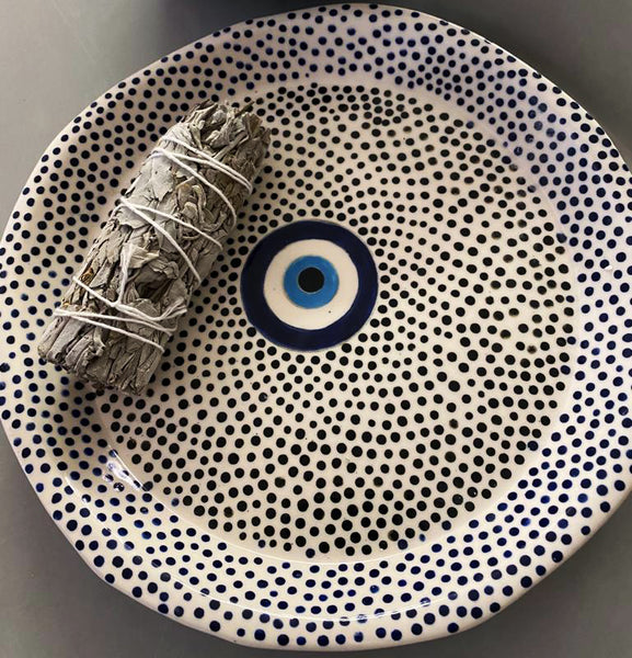 Unique Hand Painted Platter.